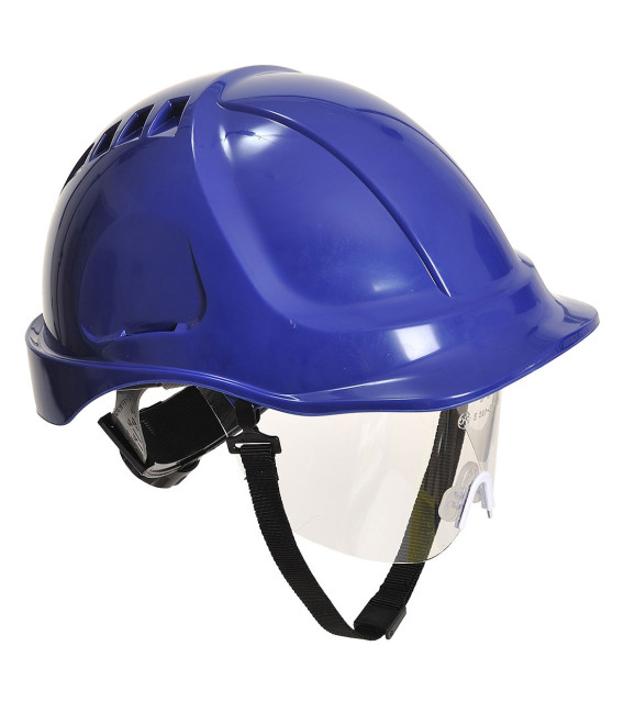 Casque à visiere endurance plus visor de travail Bleu Portwest