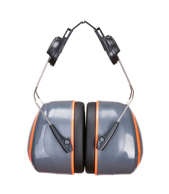 Coquilles anti-bruit hv extreme monté sur casque de travail Gris/Orange Portwest