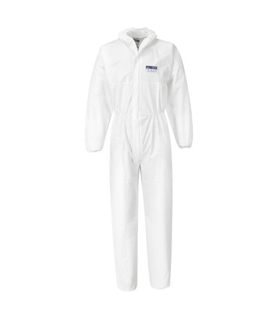 Combinaison biztex® microporeux type 5/6 de travail Blanc Portwest (Qté 50 Pièces)