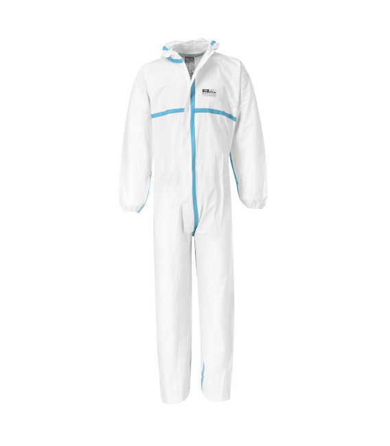 Combinaison biztex® microporeuse type 4/5/6 de travail Blanc Portwest (Qté 50 Pièces)