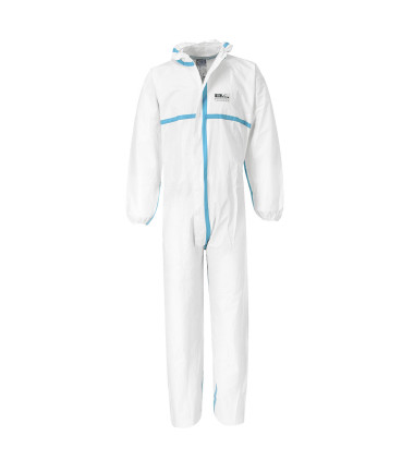 Combinaison biztex® microporeuse type 4/5/6 de travail Blanc Portwest (Qté 50 Pièces)