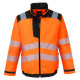 Veste hv pw3 de travail Orange/Noir Portwest
