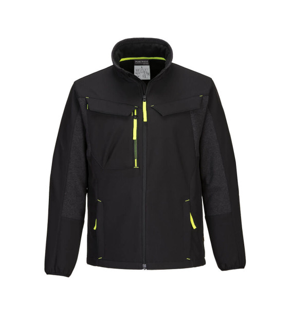 Veste softshell wx3 eco hybrid (2 couches) de travail Noir Portwest