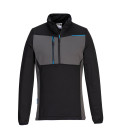 Wx3 half zip tech fleece de travail Noir Portwest