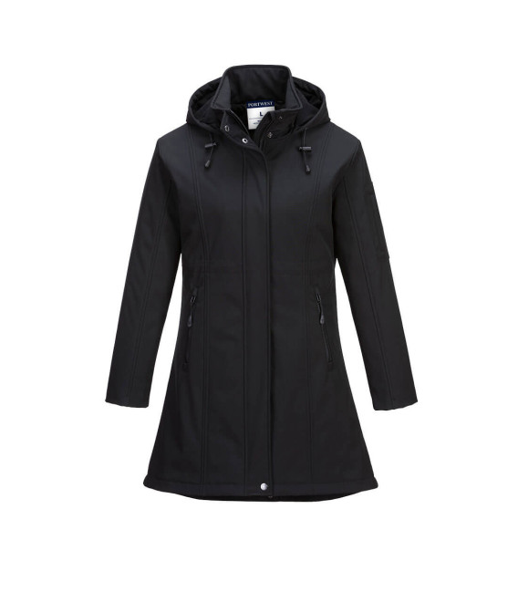 Veste softshell carla de travail Noir Portwest