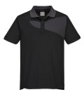 Polo pw2 m/c de travail Noir/ Zoom Gris Portwest