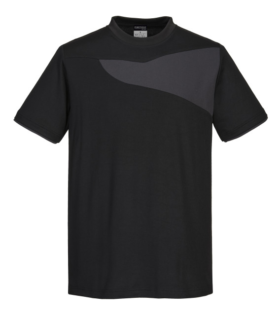 T-shirt pw2 m/c de travail Noir/ Zoom Gris Portwest