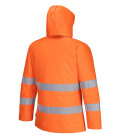 Parka d'hiver haute visibilité pw2 de travail Orange/Noir Portwest