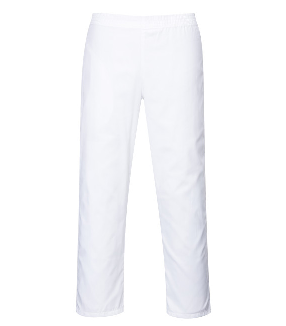 Pantalon taille elastiquée de travail Blanc Portwest