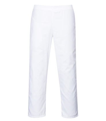 Pantalon taille elastiquée de travail Blanc Portwest