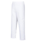 Pantalon taille elastiquée de travail Blanc Portwest