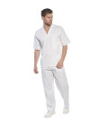 Pantalon taille elastiquée de travail Blanc Portwest