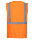 Gilet executive haute visibilité avec poche pour tablette de travail Orange Portwest