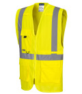 Gilet executive haute visibilité avec poche pour tablette de travail Jaune Portwest