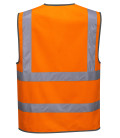 Gilet hi-vis avec zip de travail Orange Portwest