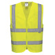 Gilet hi-vis avec zip de travail Jaune Portwest