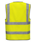 Gilet hi-vis avec zip de travail Jaune Portwest