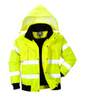 Blouson bomber hivis 3 en 1 de travail Jaune Portwest
