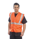 Gilet 1 bande & baudrier de travail Orange Portwest