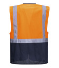 Gilet executive warsaw de travail Orange/Bleu Portwest