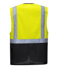 Gilet executive warsaw de travail Jaune/Noir Portwest