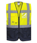 Gilet executive warsaw de travail Jaune/Bleu Portwest