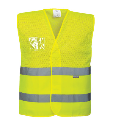 Gilet hv semi-maille de travail Jaune Portwest
