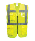 Gilet exécutive maille madrid de travail Jaune Portwest