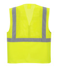 Gilet exécutive maille madrid de travail Jaune Portwest