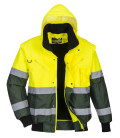 Blouson bomber hi-vis x de travail Jaune/Vert Portwest