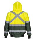 Blouson bomber hi-vis x de travail Jaune/Vert Portwest
