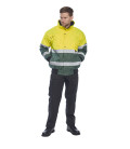 Blouson bomber hi-vis x de travail Jaune/Vert Portwest