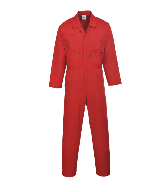 Combinaison liverpool à zip de travail Rouge Portwest
