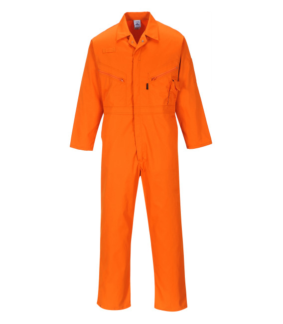 Combinaison liverpool à zip de travail Orange Portwest