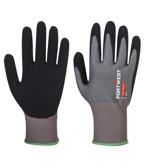 Gant cut ct hr18 mousse nitrile de travail Gris/Noir Portwest