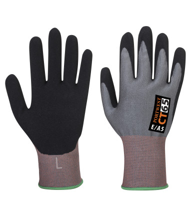 Gant cut ct vhr15 mousse nitrile de travail Gris/Noir Portwest