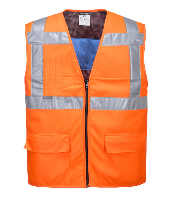 Gilet hv rafraîchissant de travail Orange Portwest