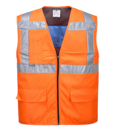 Gilet hv rafraîchissant de travail Orange Portwest