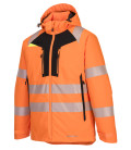 Parka hv dx4 de travail Orange/Noir Portwest