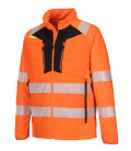 Veste hybride haute visibilité dx4 de travail Orange/Noir Portwest