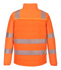 Veste hybride haute visibilité dx4 de travail Orange/Noir Portwest