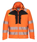 Veste softshell hv dx4 de travail Orange/Noir Portwest