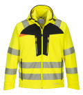 Veste softshell hv dx4 de travail Jaune/Noir Portwest