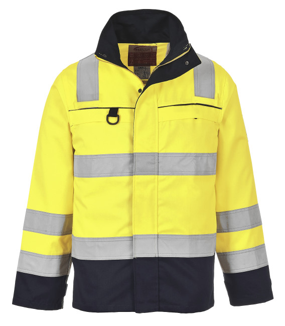 Blouson haute-visibilité multirisques de travail Jaune/Bleu Portwest