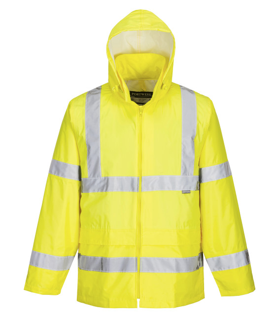 Veste de pluie hi-vis de travail Jaune Portwest