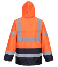 Veste de pluie hi-vis bicolore de travail Orange/Bleu Portwest