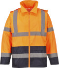 Veste de pluie hi-vis bicolore de travail Orange/Bleu Portwest