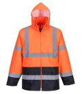Veste de pluie hi-vis bicolore de travail Orange/Bleu Portwest