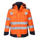Veste de pluie modaflame arc électrique de travail Orange/Bleu Portwest