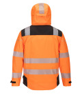 Veste imper-respirante extreme pw3 de travail Orange/Noir Portwest